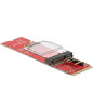 Preview: Delock Konverter M.2 Key M Stecker  M.2 Key E Slot für USB und PCIe Module